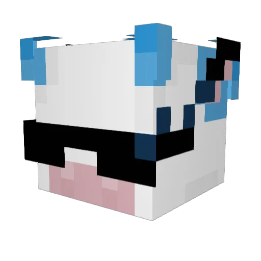 Dev22n Minecraft avatar head, 3D render