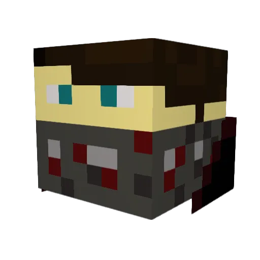 Dev980 Minecraft avatar head, 3D render