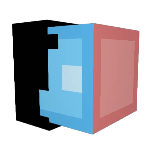 DevCmb Minecraft avatar head, 3D render