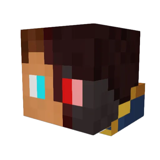 DevDyna Minecraft avatar head, 3D render