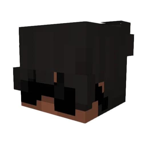 DevK_101 Minecraft avatar head, 3D render