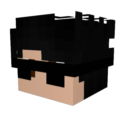 DevMike Minecraft avatar head, 3D render
