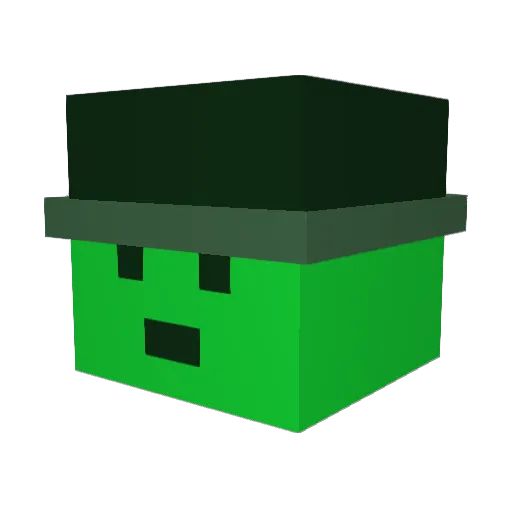 DevMrz Minecraft avatar head, 3D render