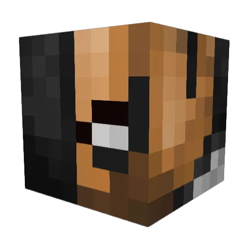 DevP7 Minecraft avatar head, 3D render