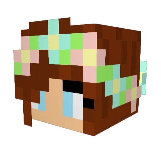 DevRedd Minecraft avatar head, 3D render