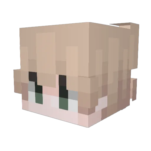 Dev_ghxsty Minecraft avatar head, 3D render