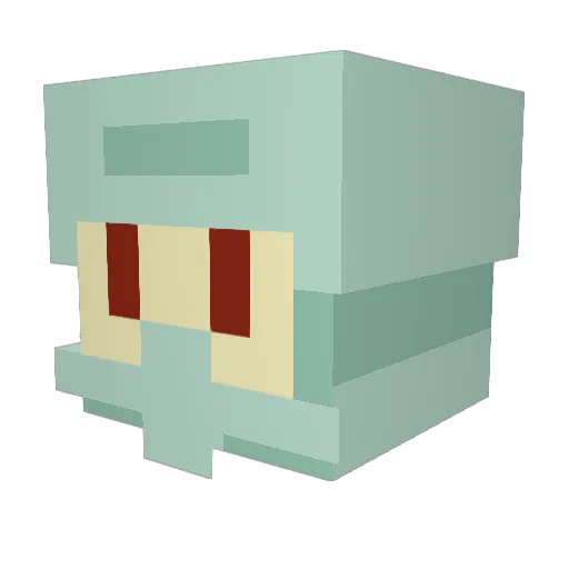 DevaTheHut Minecraft avatar head, 3D render