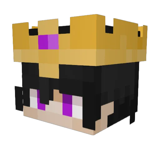 Devakk Minecraft avatar head, 3D render