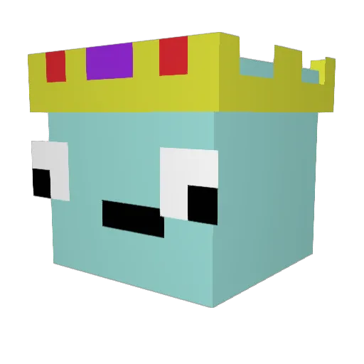 Devalice Minecraft avatar head, 3D render
