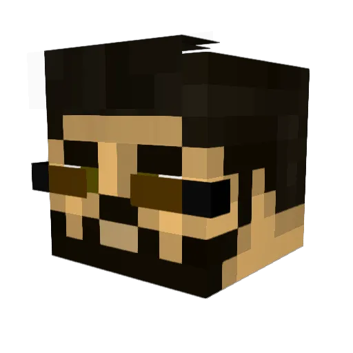 Devange_ Minecraft avatar head, 3D render