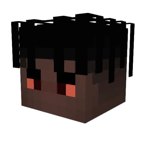 DevanshWinz Minecraft avatar head, 3D render