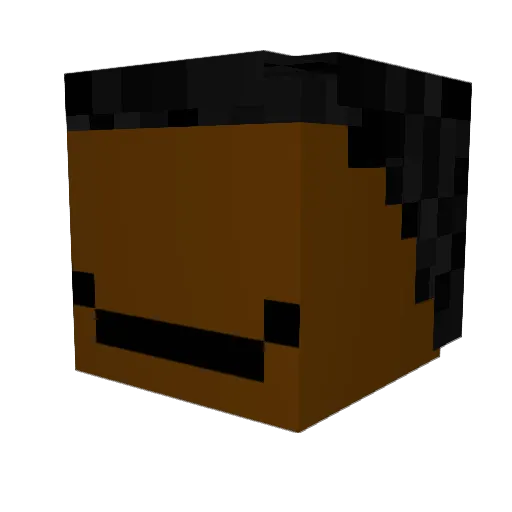 DevaroXZ Minecraft avatar head, 3D render