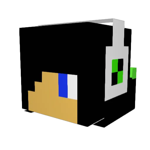 Devastador000 Minecraft avatar head, 3D render