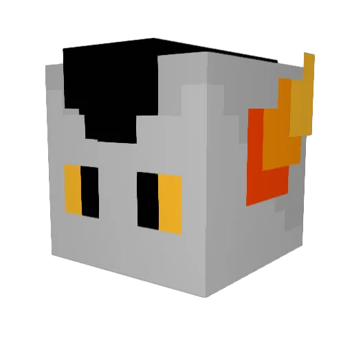 Devastatior Minecraft avatar head, 3D render