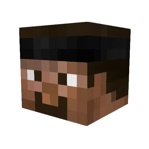 Devastator135_ Minecraft avatar head, 3D render