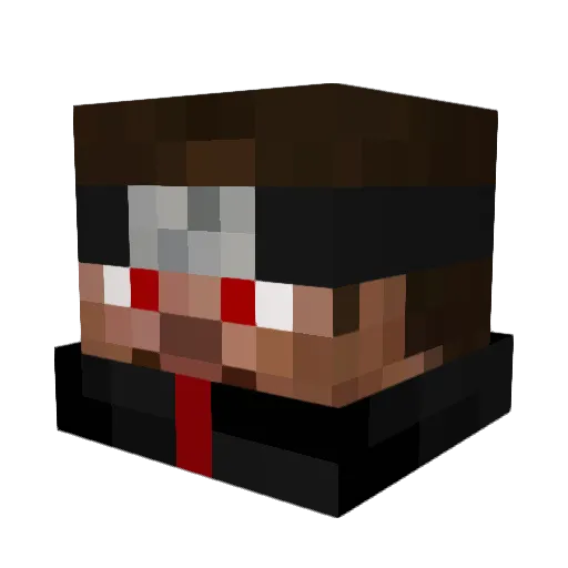 Devazthecursed Minecraft avatar head, 3D render