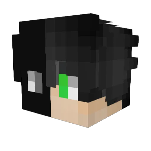 DeveN7777 Minecraft avatar head, 3D render