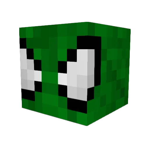 Deveka Minecraft avatar head, 3D render