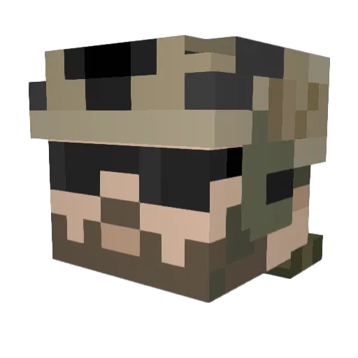 Devel1994 Minecraft avatar head, 3D render