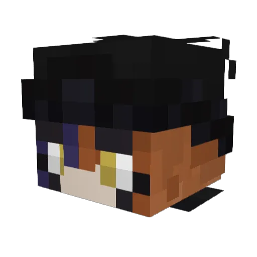 Develixx Minecraft avatar head, 3D render