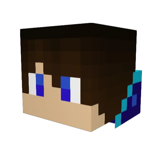 Develoxx Minecraft avatar head, 3D render