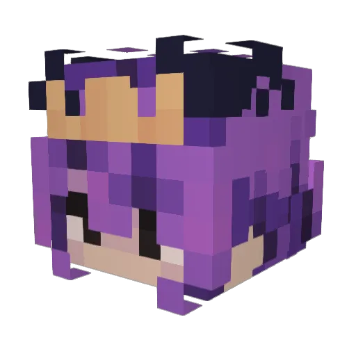 Develsaa Minecraft avatar head, 3D render