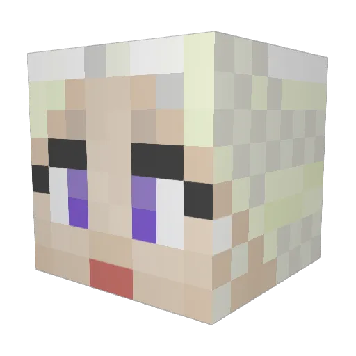 Deveron_96 Minecraft avatar head, 3D render