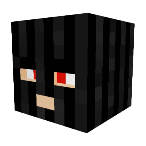 Devgro Minecraft avatar head, 3D render