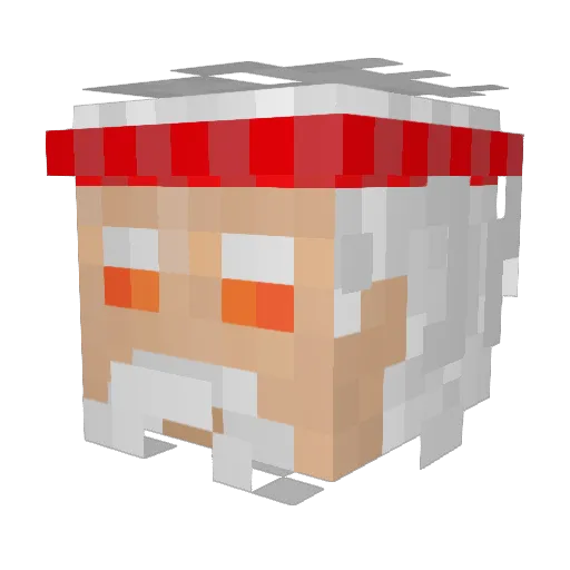 DeviLex99 Minecraft avatar head, 3D render
