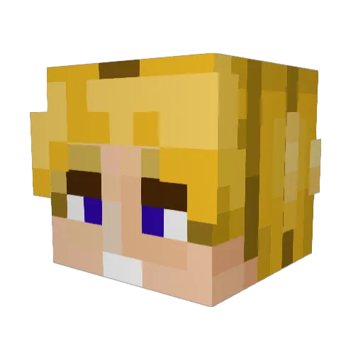 Devi_de_Kruyf Minecraft avatar head, 3D render