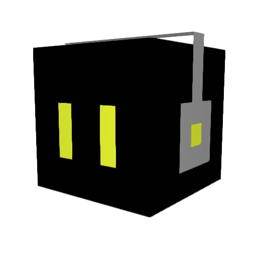 Devi_run Minecraft avatar head, 3D render
