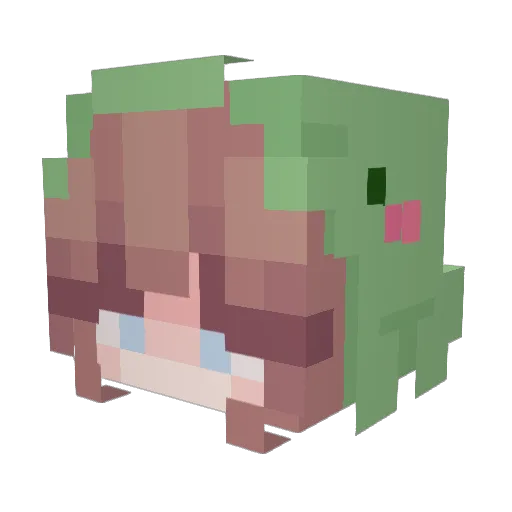 Deviagon Minecraft avatar head, 3D render
