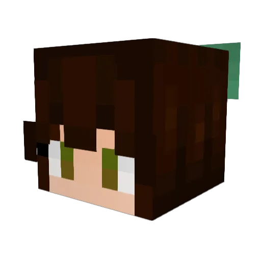 DeviantAlice Minecraft avatar head, 3D render