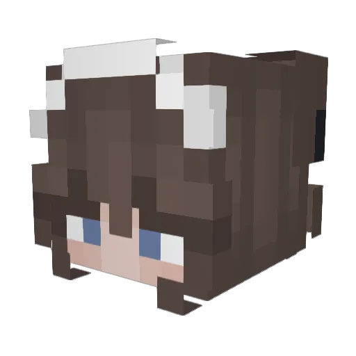 Deviantlord Minecraft avatar head, 3D render