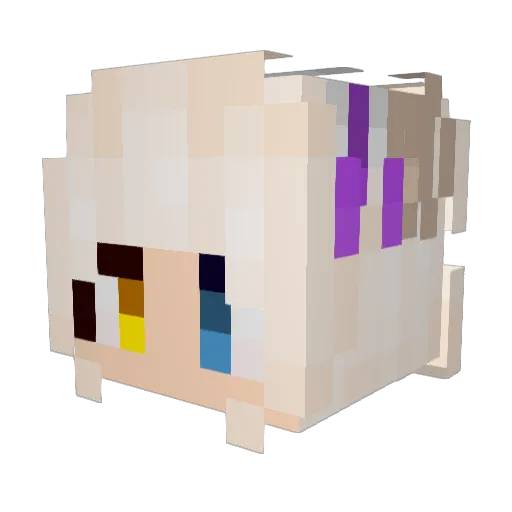Deviatewolf2468 Minecraft avatar head, 3D render