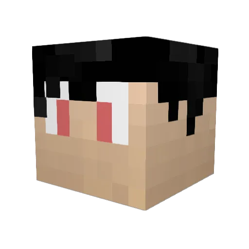 Devicent Minecraft avatar head, 3D render