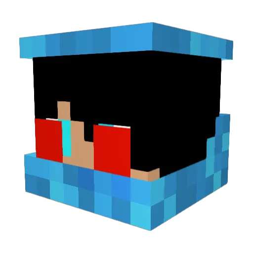 Devictos Minecraft avatar head, 3D render