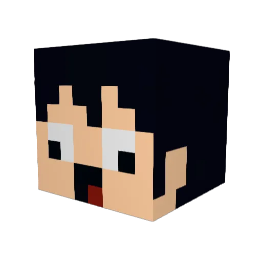 Devid490 Minecraft avatar head, 3D render