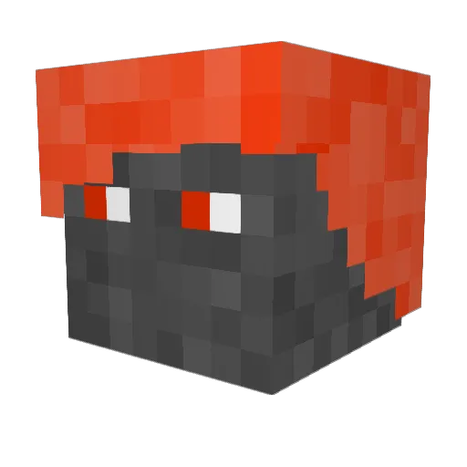 Deviilo Minecraft avatar head, 3D render