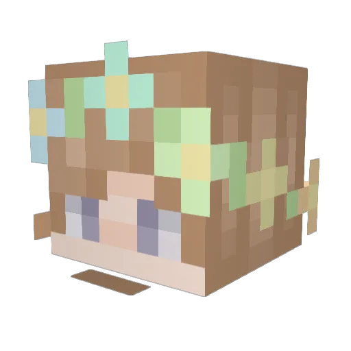 Devil16935 Minecraft avatar head, 3D render