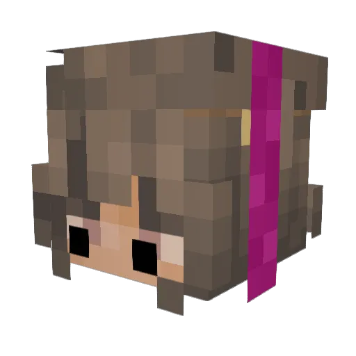 Devil42069 Minecraft avatar head, 3D render