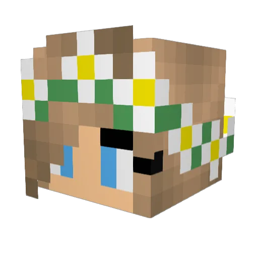 Devil78280 Minecraft avatar head, 3D render