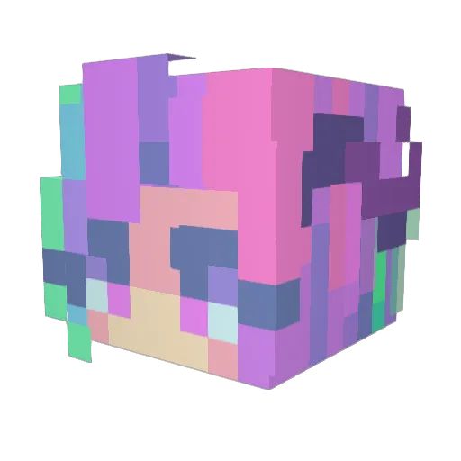 DevilCakes48 Minecraft avatar head, 3D render