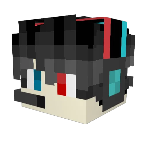 DevilCardEpoch Minecraft avatar head, 3D render