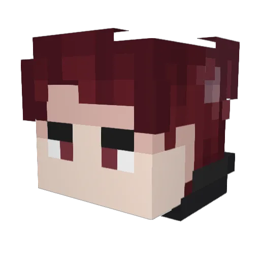 DevilChriZzTTV Minecraft avatar head, 3D render