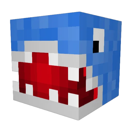 DevilDog001 Minecraft avatar head, 3D render