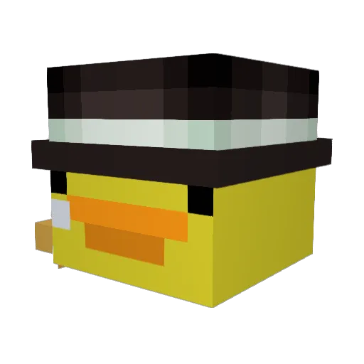 DevilDuckHD Minecraft avatar head, 3D render