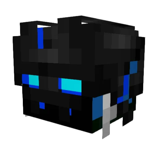 DevilHunter96 Minecraft avatar head, 3D render