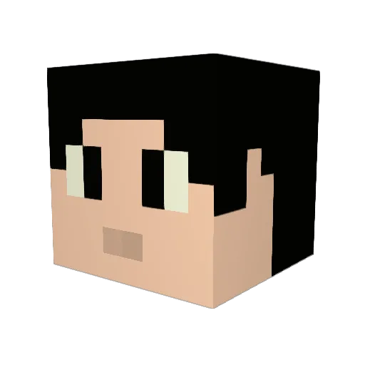 DevilIcey Minecraft avatar head, 3D render