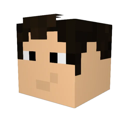 DevilJaundice Minecraft avatar head, 3D render